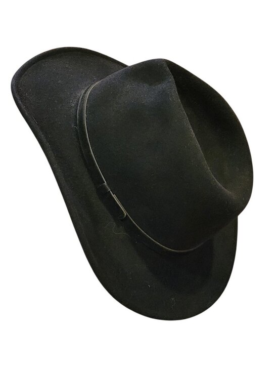 LiteFelt Autumn Black Wool Felt Packable Outback Cowboy Hat USA Unisex main image 11